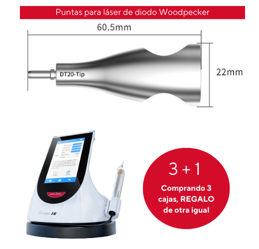Punta para laser de diodo - Woodpecker 