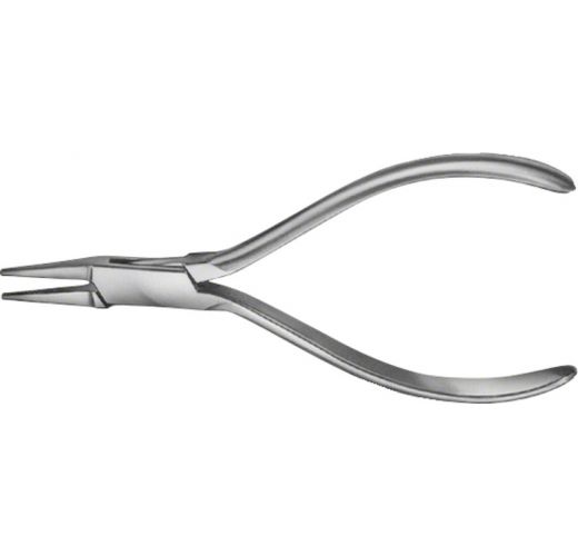 FLAT NOSE PLIERS WITH SERRATED JAW