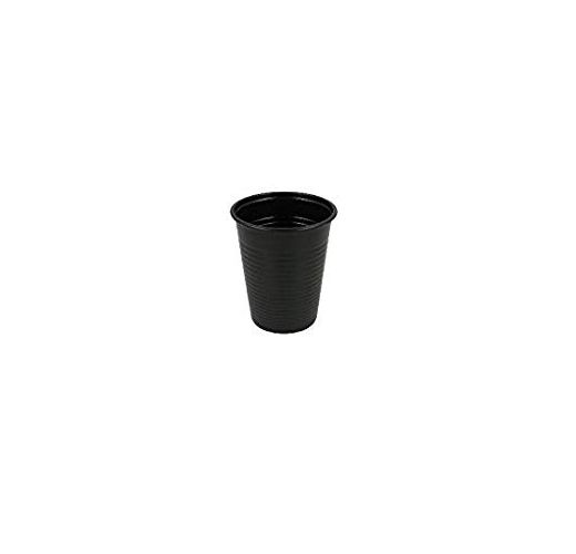 Plastic cup, Black, 100 pieces