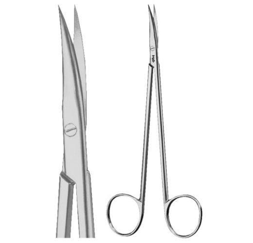 Aesculap curved scissors for nerve dissection | 150mm