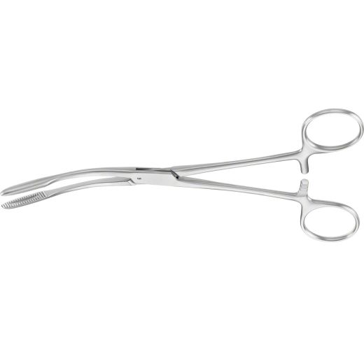 Pinza GROSS para gasas, curva y con cierre | 200 mm