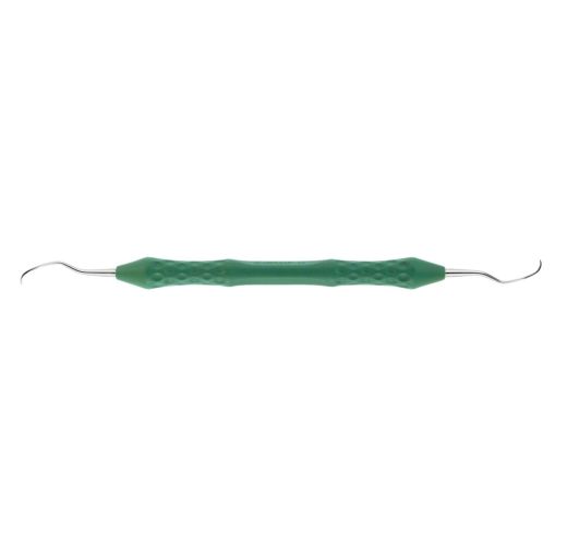 LANGER CURETTE L1/2 ERGONOMIC HANDLE GREEN
