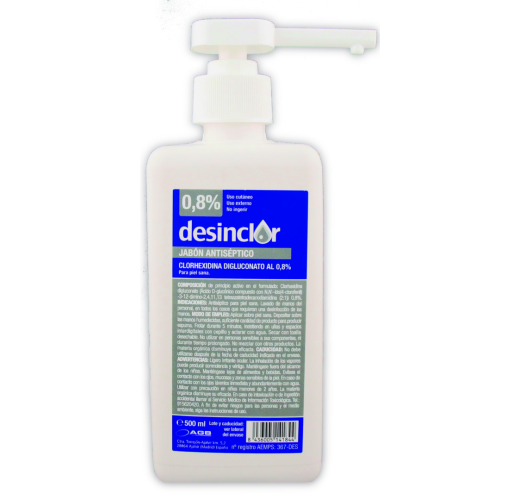 Savon antiseptique chlorhexidine 0,8% | Desinclor