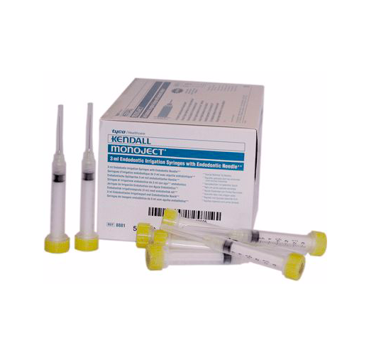 Endodontic Irrigation Syringe w/Needle 27g, 3 ml, pack of 100