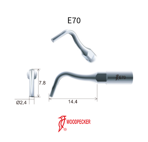 Pointe E70 pour PT-A, PT-B et PT-E | Irrigation endodontique ultrasonique