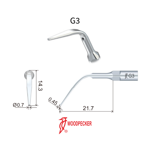 Punta G3 para aeropulidor PT-A, PT-B y PT-E | Ultrasonidos